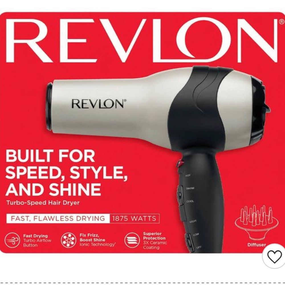 BRAND NEW NEVER USED Revlon Turbo Speed Hair Dryer Fast Flawless Drying